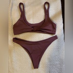 SHEIN Purple knot bikini